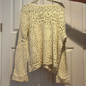 Cream Free People Sweater